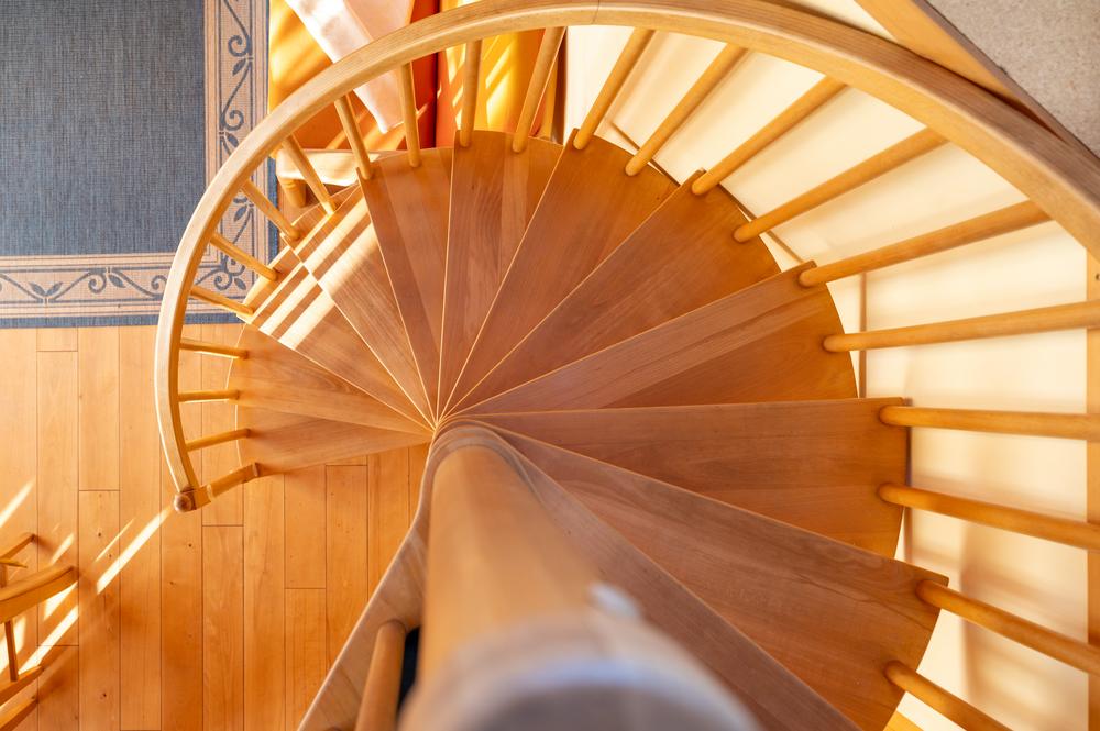 Wendeltreppe in der Wohnung Südwind