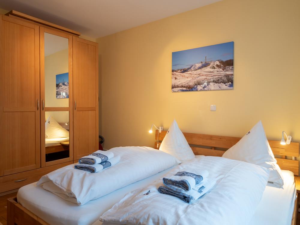 Schlafzimmer der Wohnung Wintergarten