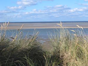 Strand am Damenpad