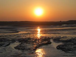 Sonnenuntergang am Strand